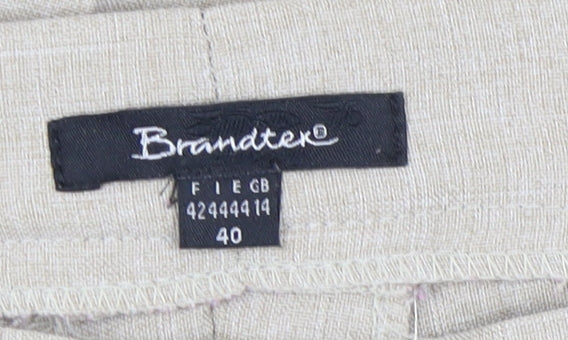 Womens UK Size 12 Brandtex   Beige Trousers