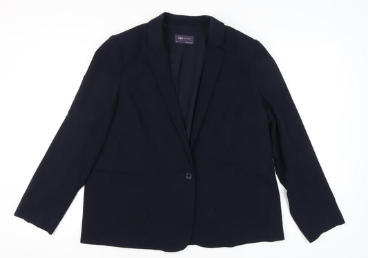Marks and Spencer Women's Black Blazer Size 18
