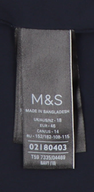 Marks and Spencer Women's Black Blazer Size 18