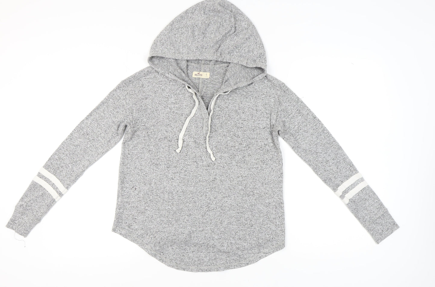 Hollister Women's Grey Pullover Hoodie, Size S, Casual