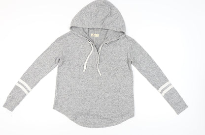 Hollister Women's Grey Pullover Hoodie, Size S, Casual
