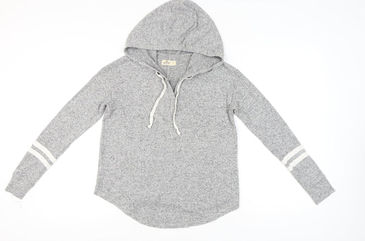 Hollister Women's Grey Pullover Hoodie, Size S, Casual