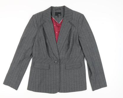 Next Women's Grey Blazer - Size 16, Classic Fit