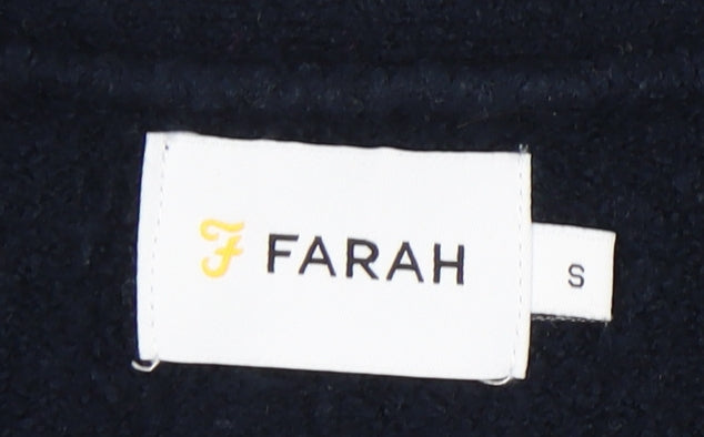 Farah Men's Blue Argyle Cardigan - Size S