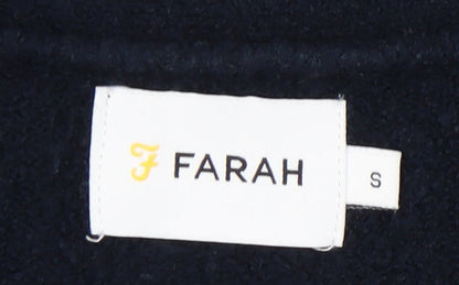 Farah Men's Blue Argyle Cardigan - Size S