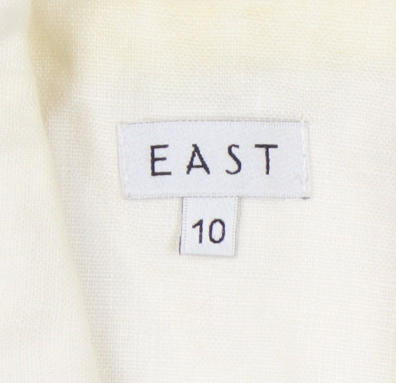 East Ivory Women's Blazer - Size 10, Lined Linen