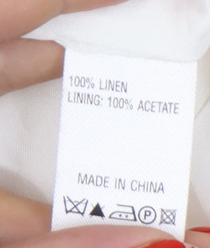 East Ivory Women's Blazer - Size 10, Lined Linen