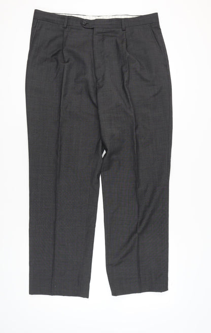 Marks and Spencer Men Black Dress Pants 38