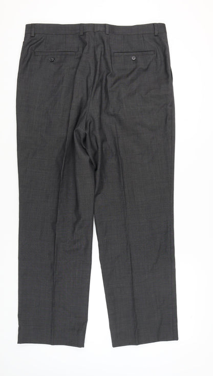 Marks and Spencer Men Black Dress Pants 38