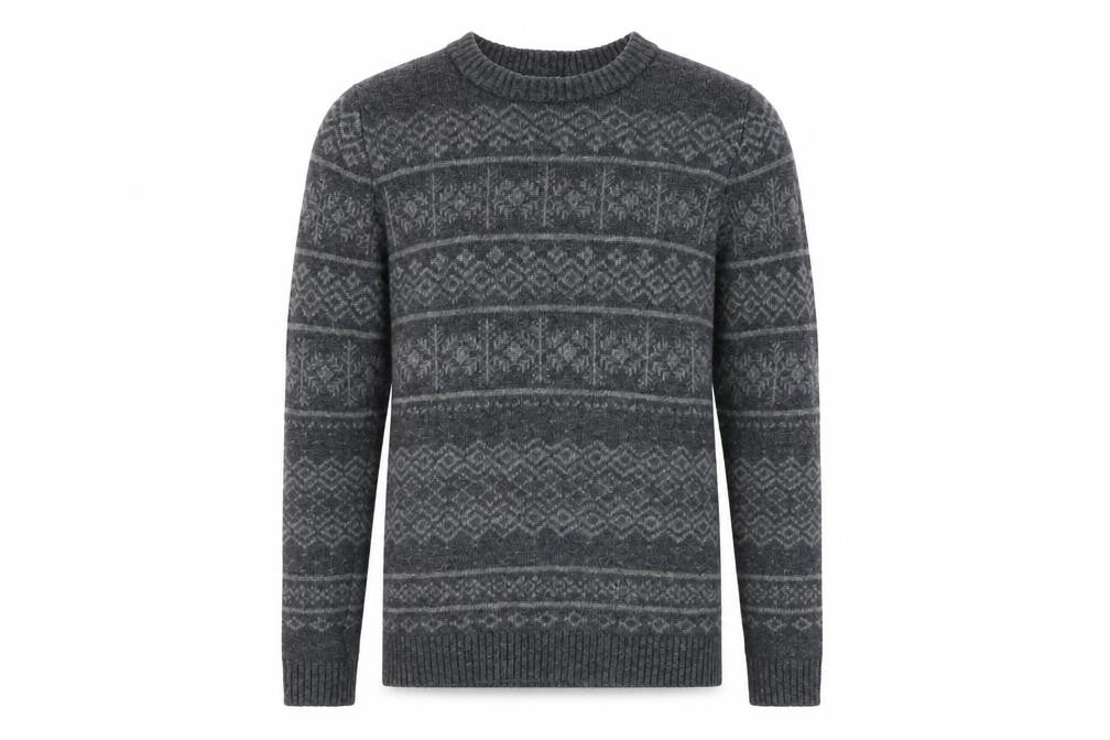 Mens UK Size S Selected Homme Grey Pullover Jumper