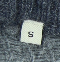 SELECTED HOMME Grey Wool Men's Pullover Jumper, Size S