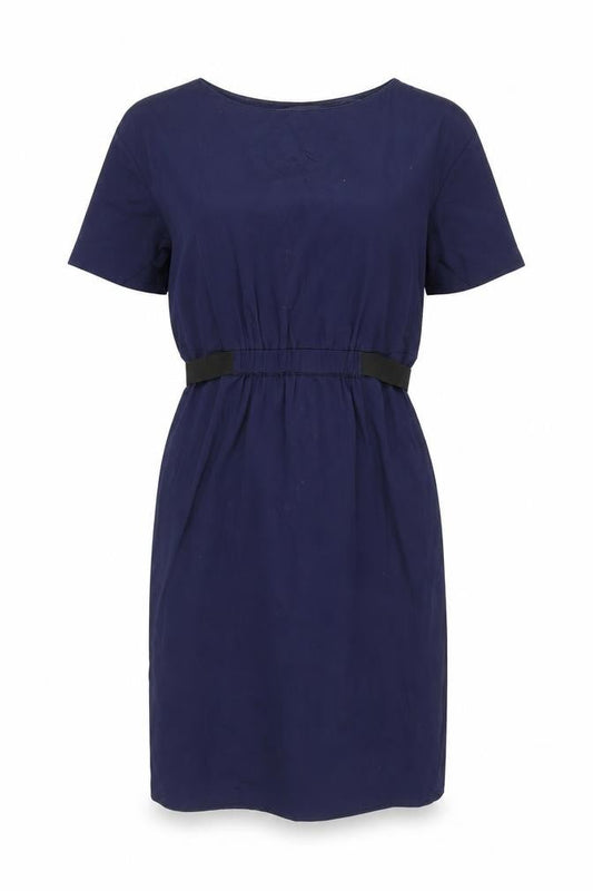 Oliver Bonas Women's Blue Cotton Shift Dress, Size 8