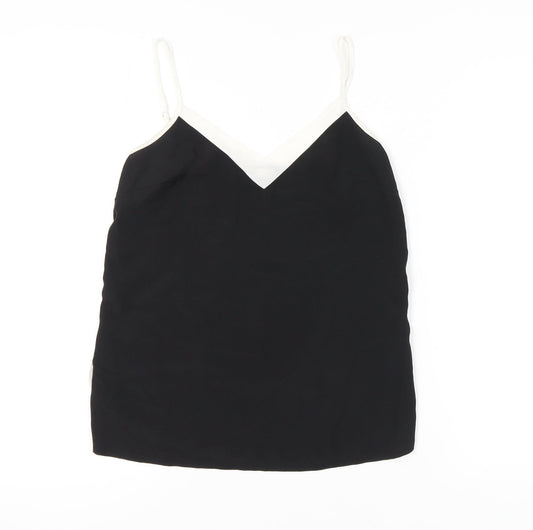 Womens UK Size M Oasis Black Camisole Tank