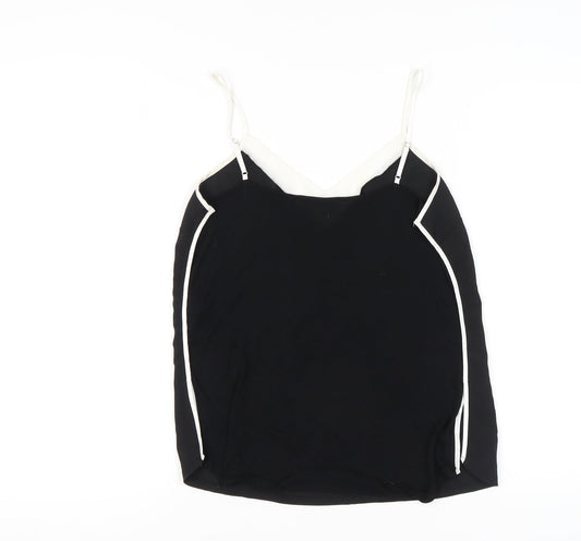 Womens UK Size M Oasis Black Camisole Tank