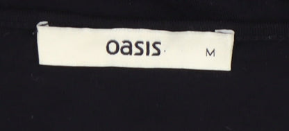 Womens UK Size M Oasis Black Camisole Tank