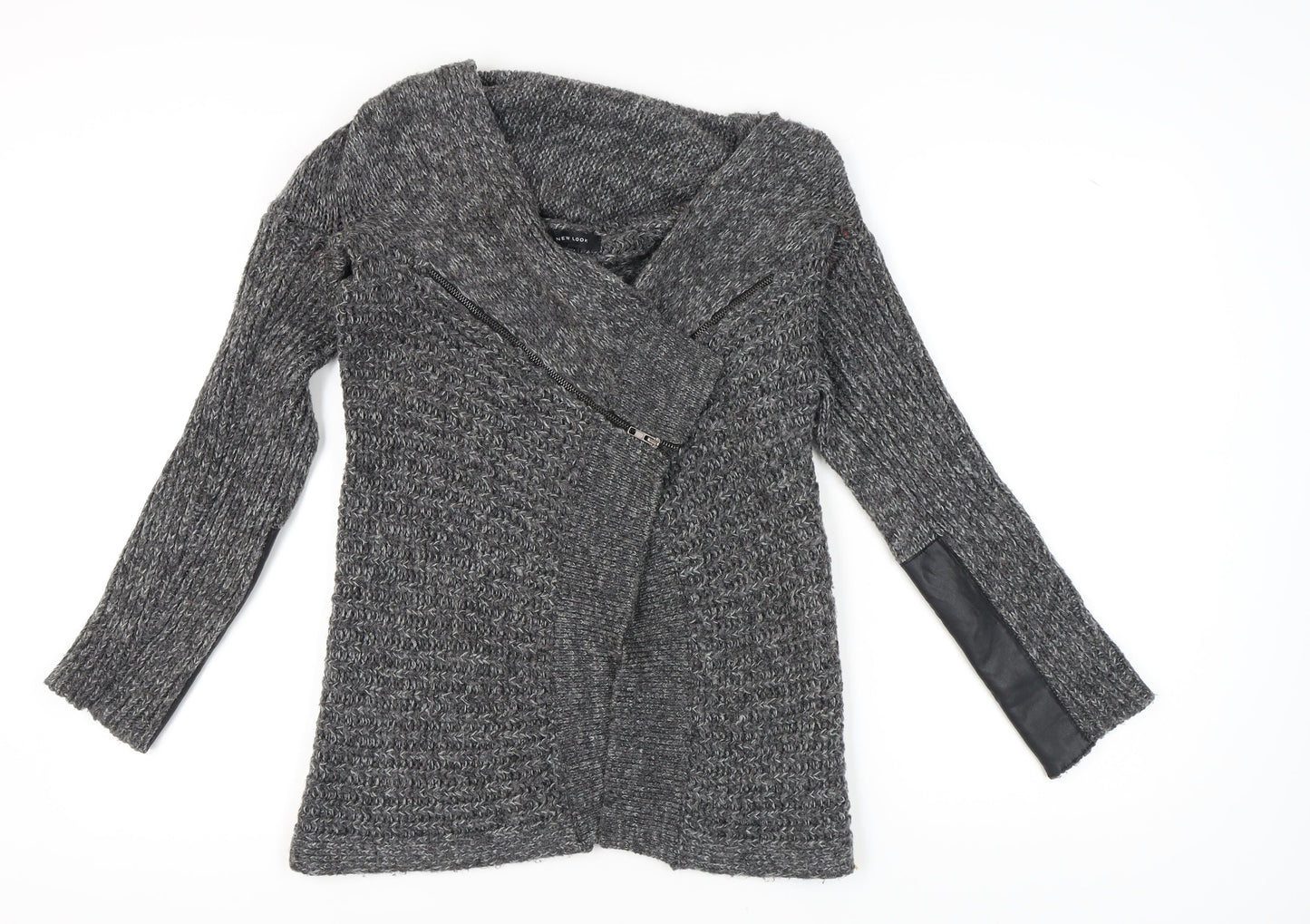 Womens UK Size M New Look Grey Pullover Jumper
