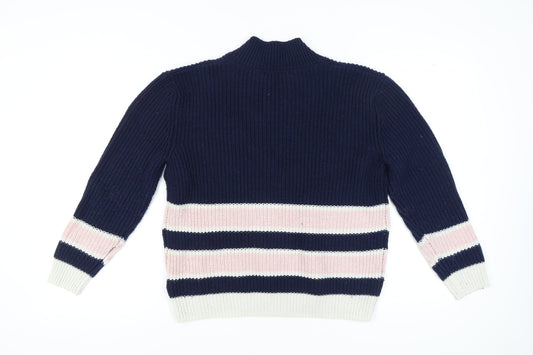 Womens UK Size M Marks and Spencer Blue Pullover Jumper