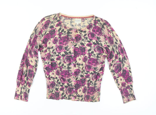Womens UK Size 8 Kaliko Multicoloured Cardigan Jumper