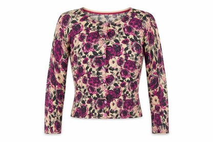 Womens UK Size 8 Kaliko Multicoloured Cardigan Jumper
