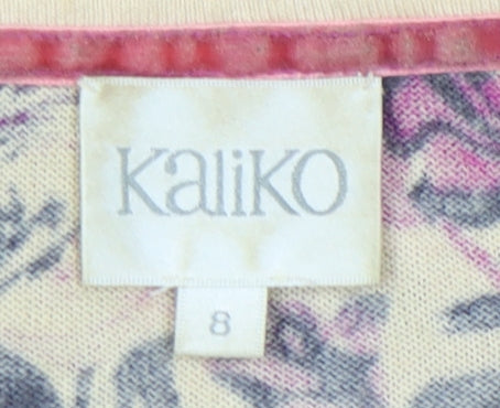 Womens UK Size 8 Kaliko Multicoloured Cardigan Jumper