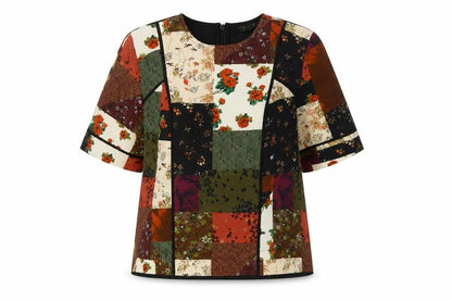 Womens UK Size 10 Topshop Multicoloured Basic Blouse
