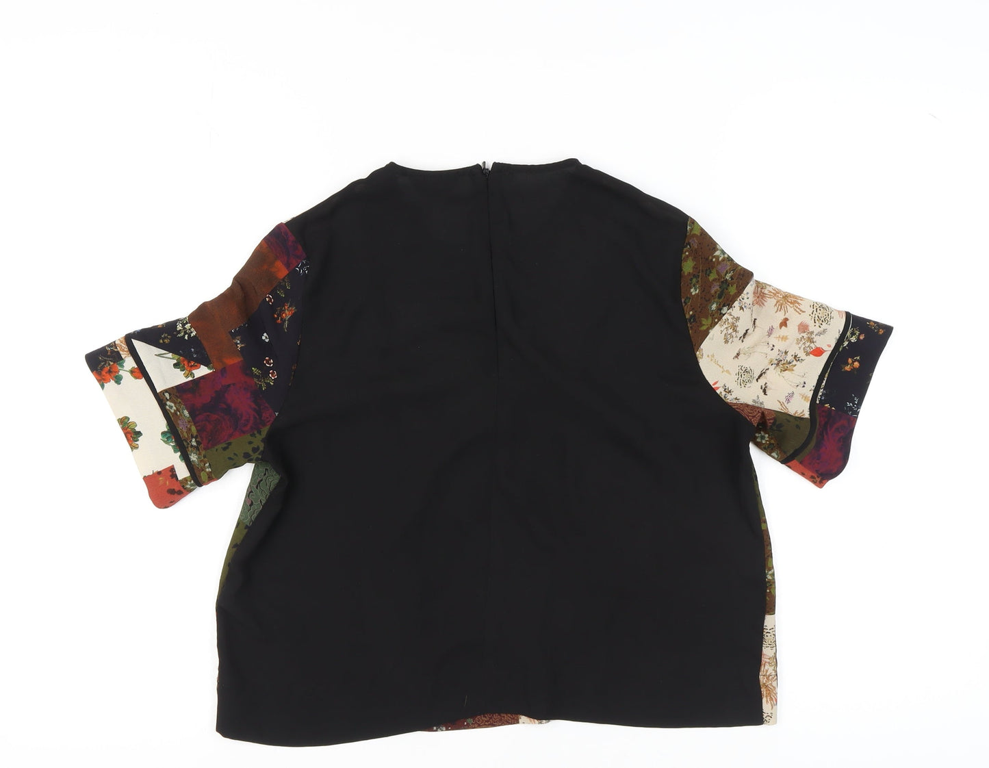 Womens UK Size 10 Topshop Multicoloured Basic Blouse