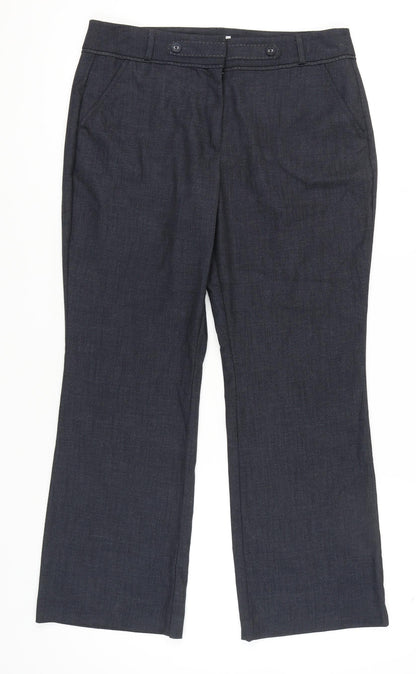 Womens UK Size 14 Slim Marks and Spencer   Blue Trousers