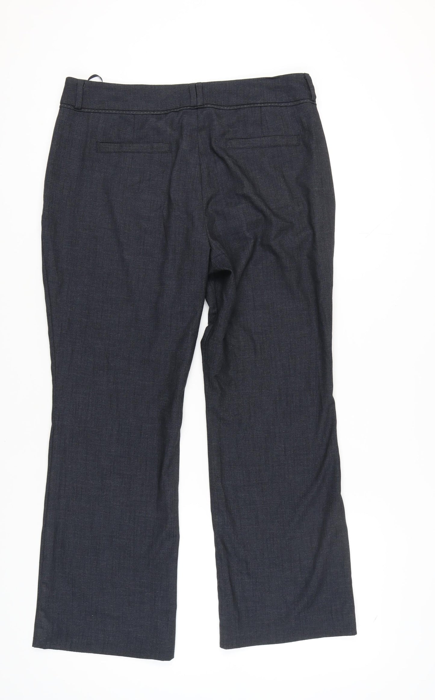 Womens UK Size 14 Slim Marks and Spencer   Blue Trousers