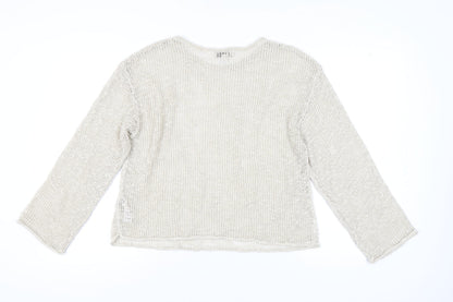 Womens UK Size L Marks and Spencer Beige Pullover Jumper