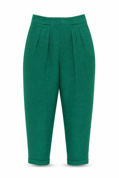 Womens UK Size 10 Miss Selfridge Regular Fit  Green Trousers