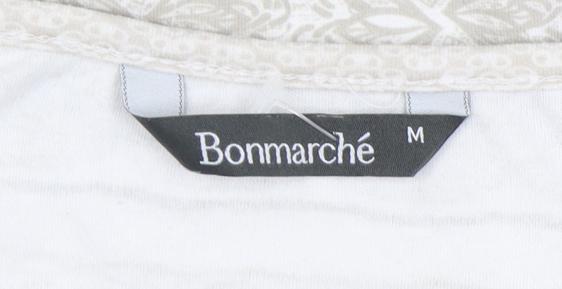 Womens UK Size M Bonmarché Beige  T-Shirt