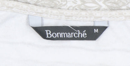 Womens UK Size M Bonmarché Beige  T-Shirt