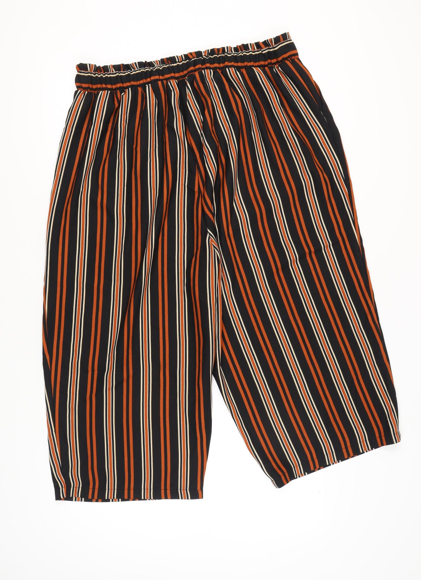 New Look Women's Multicoloured Striped Cropped Trousers