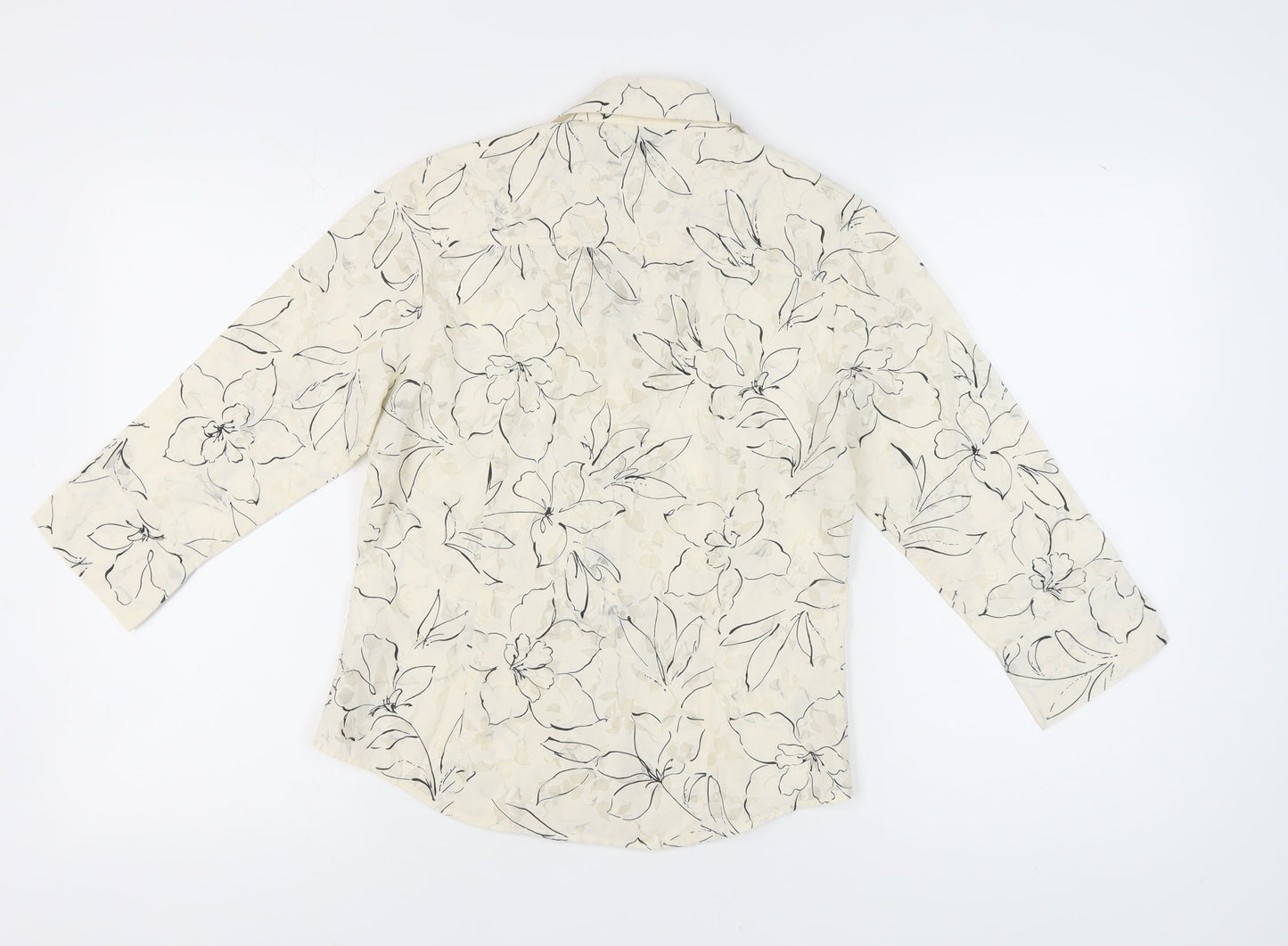 Womens UK Size 10 NEXT Beige  Button-Up