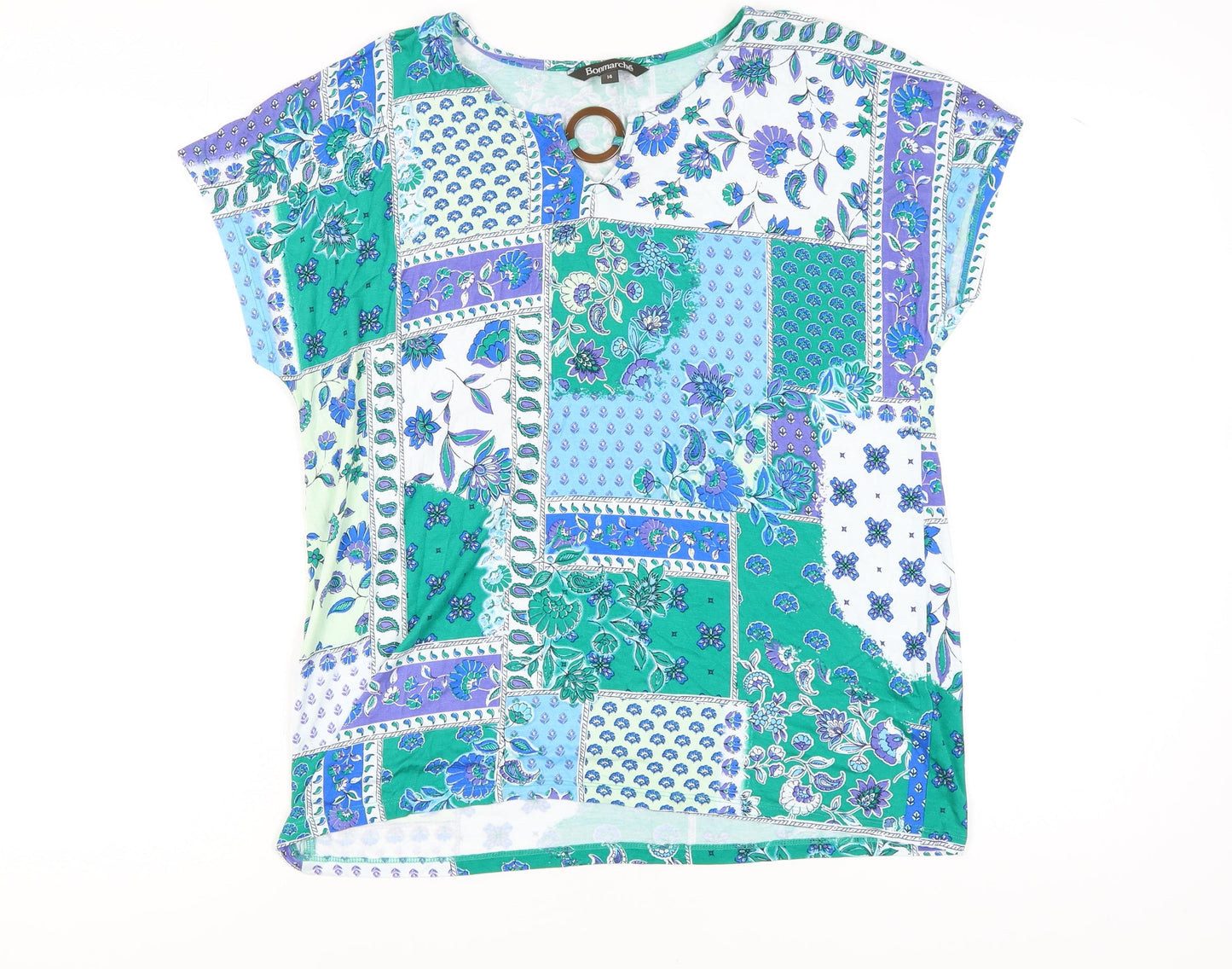 Womens UK Size 14 Bonmarché Multicoloured  T-Shirt