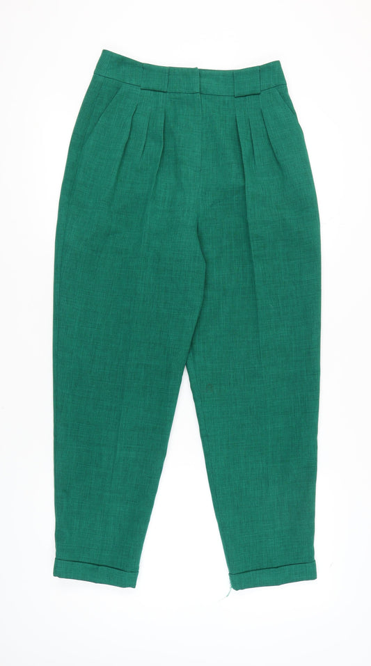 Womens UK Size 10 Miss Selfridge Regular Fit  Green Trousers