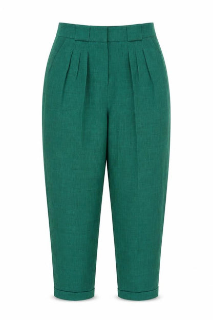 Womens UK Size 10 Miss Selfridge Regular Fit  Green Trousers