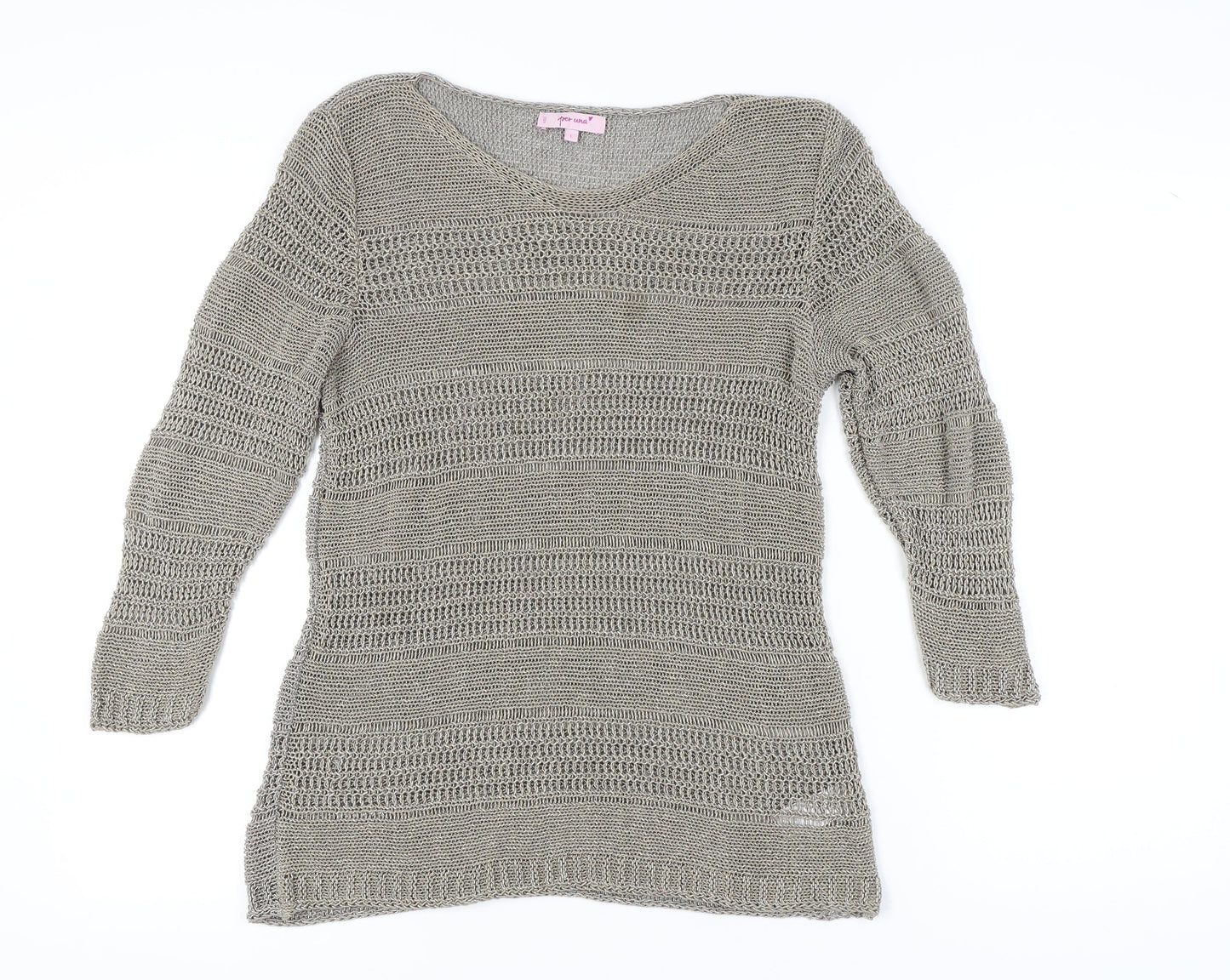 Womens UK Size L Marks and Spencer Grey Pullover Jumper