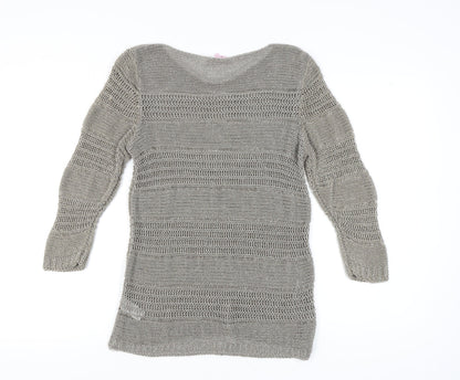 Womens UK Size L Marks and Spencer Grey Pullover Jumper