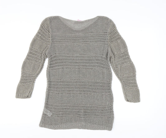 Womens UK Size L Marks and Spencer Grey Pullover Jumper