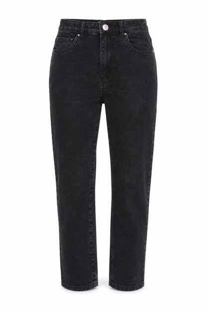 Womens UK Size 10 Cotton On Regular Fit Straight Black Jeans