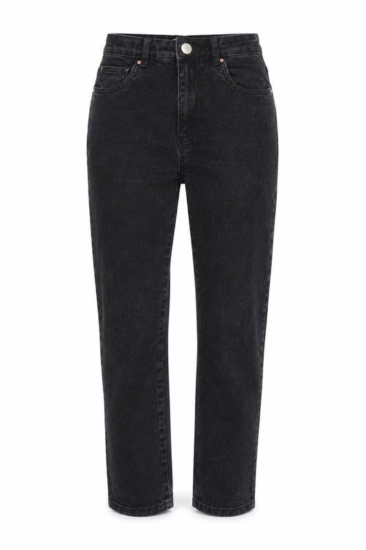 Womens UK Size 10 Cotton On Regular Fit Straight Black Jeans