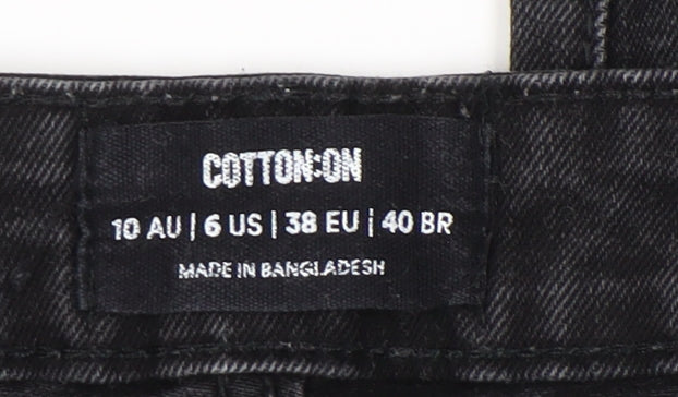 Cotton On Women's Black Straight Jeans Size 10