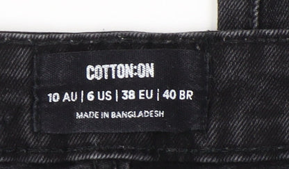 Cotton On Women's Black Straight Jeans Size 10