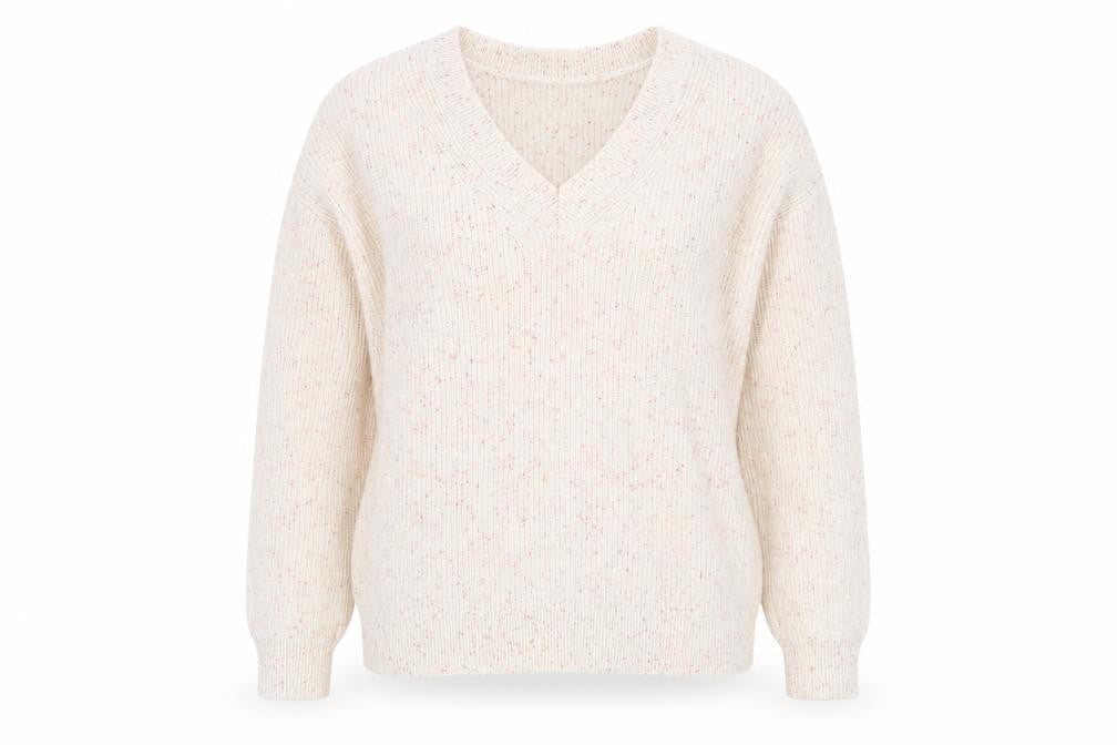 Womens UK Size M Marks and Spencer Beige Pullover Jumper