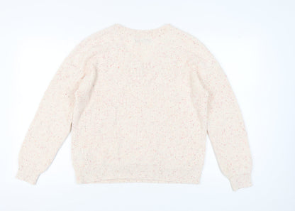 Womens UK Size M Marks and Spencer Beige Pullover Jumper
