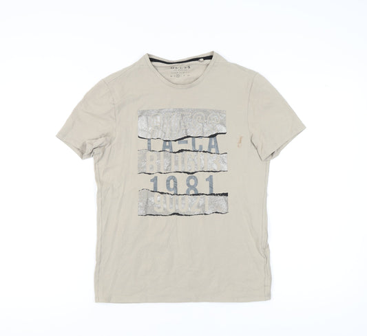 Mens UK Size M GUESS Beige  T-Shirt