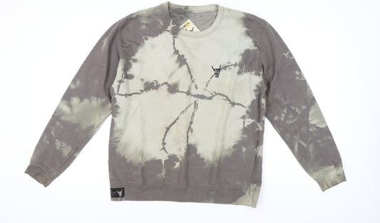 Additional front view of Ushiwear unisex multicoloured l sweatshirt