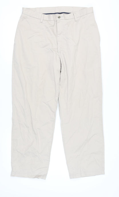 Wrangler Men's Beige Khaki Trousers Size 38