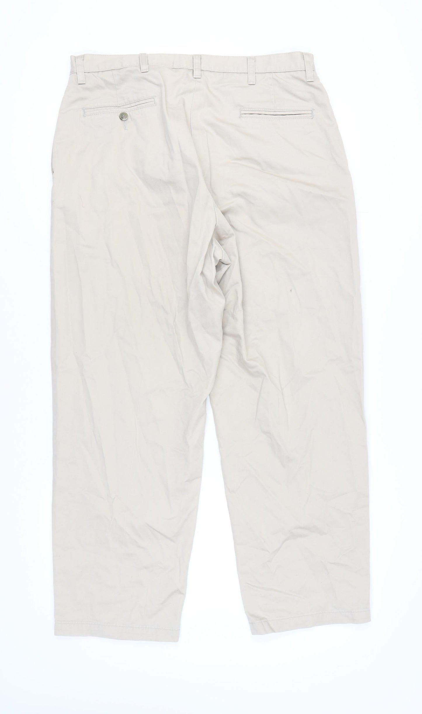 Wrangler Men's Beige Khaki Trousers Size 38